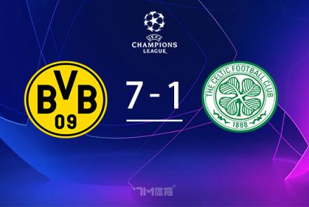 多特蒙德主場(chǎng)7-1大勝凱爾特人，阿德耶米上演帽子戲法