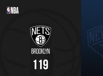 籃網(wǎng)7人上雙力克鵜鶘 沃特福德22+5蒂米16+9助勝利