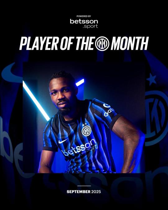 5場比賽3球1助，馬庫斯-圖拉姆榮膺國米9月最佳球員